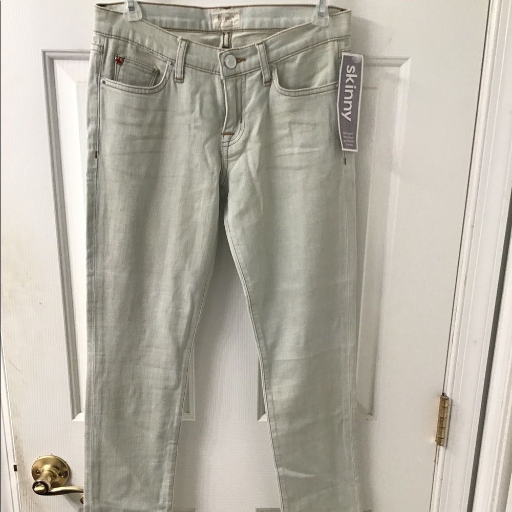 HUDSON LT WASH SKINNY JEANS NWT SZ 27